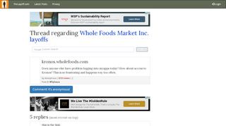 
                            10. kronos.wholefoods.com - post regarding Whole …