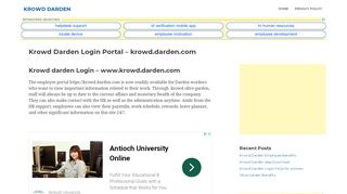 
                            10. Krowd Darden Login Portal – krowd.darden.com