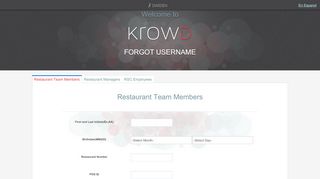 
                            11. Krowd Login Flow - Darden Restaurants