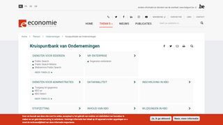 
                            8. Kruispuntbank van Ondernemingen | FOD Economie