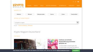 
                            6. ᐅ Krypto Magazin Deutschland - Fachartikel, Testberichte ...