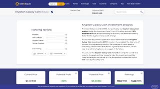 
                            5. Krypton Galaxy Coin Analysis: 1.0/10 - Is it Safe to ...