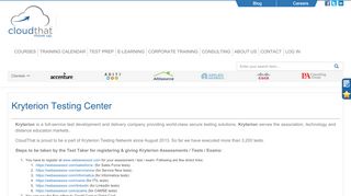 
                            7. Kryterion Testing Center - CloudThat