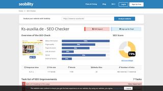 
                            8. ks-auxilia.de | Website SEO Review | Seobility.net