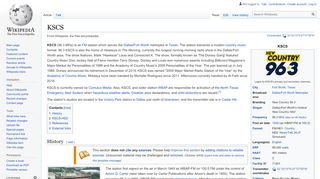 
                            7. KSCS - Wikipedia