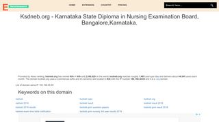 
                            3. Ksdneb.org - Karnataka State Diploma in Nursing ...