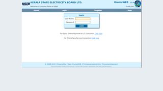 
                            3. KSEB Consumers Portal-OrumaWEB