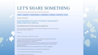 
                            8. KSEB HRIS|HOW TO USE IT ... - LET'S SHARE SOMETHING