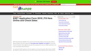 
                            6. KSET Application Form 2018 - IAS Paper