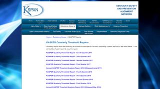 
                            6. KSPAN - KASPER Reports - safekentucky.org