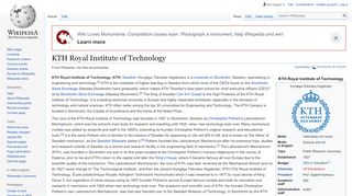 
                            9. KTH Royal Institute of Technology - Wikipedia