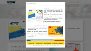 
                            5. KTM Card Menu - KTMB