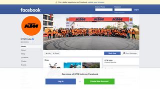 
                            4. KTM India - Home | Facebook