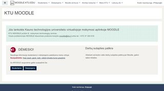 
                            4. KTU Moodle