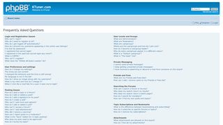 
                            4. KTuner.com • Frequently Asked Questions