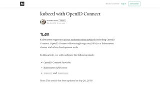 
                            8. kubectl with OpenID Connect - Hidetake Iwata - Medium