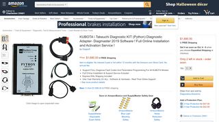 
                            4. KUBOTA \ Takeuchi Diagnostic KIT (Python ... - Amazon.com