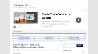 
                            3. KUCCPS Student Portal 2019 - …