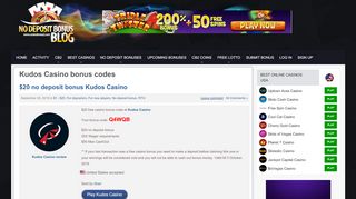 
                            7. Kudos Casino No Deposit Bonus Codes 2019 #1