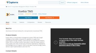 
                            9. Kuebix TMS Reviews and Pricing - 2019 - Capterra