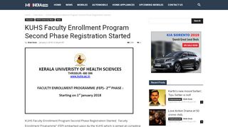 
                            5. KUHS Faculty Enrollment Program Second Phase …