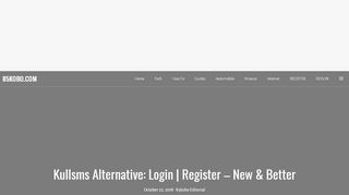 
                            4. kullsms Alternative: Login | Register - New & Better - 85Kobo