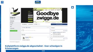 
                            2. Kultplattform zwigge.de abgeschaltet - User schwelgen in ...