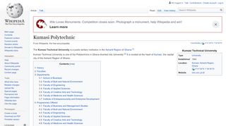 
                            7. Kumasi Polytechnic - Wikipedia