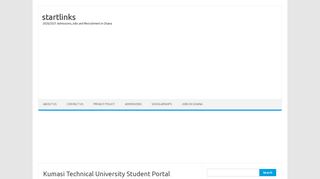 
                            4. Kumasi Technical University Student Portal - startlinks