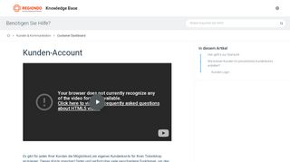 
                            6. Kunden-Account | Regiondo GmbH Hilfe-Center