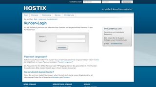 
                            8. Kunden-Login • hostix.de