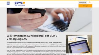 
                            4. Kundenportal - ESWE Versorgung