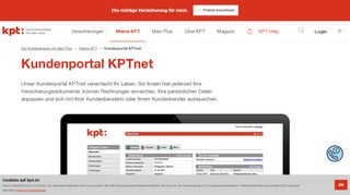 
                            4. Kundenportal KPTnet – KPT