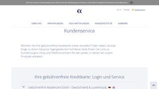 
                            5. Kundenservice | Advanzia Bank S.A.