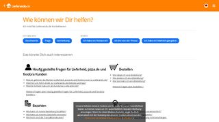 
                            8. Kundenservice - Lieferando.de | Essen Bestellen in ganz Deutschland