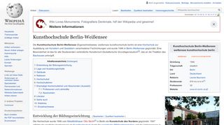 
                            6. Kunsthochschule Berlin-Weißensee – Wikipedia