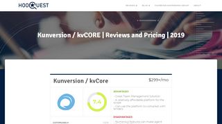 
                            5. Kunversion / kvCORE | Reviews and Pricing | 2019 | Hooquest