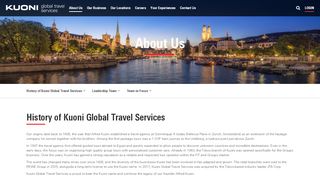
                            5. KUONI - Global Travel Services : About Us