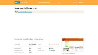 
                            6. Kurmanchalbank.com: Kurmanchal Bank - Easy Counter