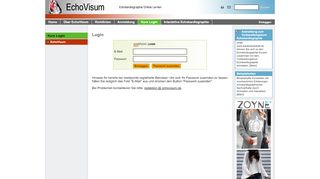 
                            2. Kurs Login - EchoVisum Echokardiographie-Vorbereitungskurs