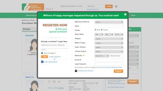 
                            7. Kurumbar Matrimonial - Bharat Matrimony Sites
