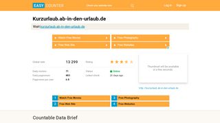 
                            10. Kurzurlaub.ab-in-den-urlaub.de - easycounter.com