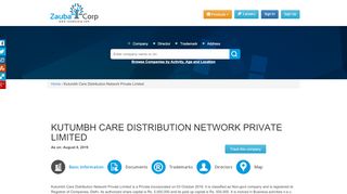 
                            7. KUTUMBH CARE DISTRIBUTION NETWORK PRIVATE LIMITED ...