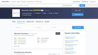 
                            6. Kutumbh Care Reviews by Employees - ambitionbox.com