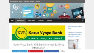 
                            8. KVB Bank Internet Banking information and login guidelines.