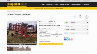 
                            9. KVERNELAND CTC400 Online Auctions - EquipmentFacts.com