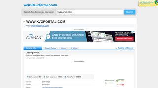 
                            3. kvgportal.com at WI. Loading Portal... - Website Informer