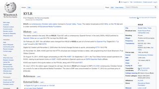 
                            8. KVLR - Wikipedia