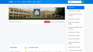 
                            9. Kvm Public School, Rohtak - Fees, Admissions, Reviews and ...