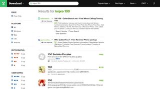 
                            8. Kvpro 100 - Free downloads and reviews - CNET Download.com